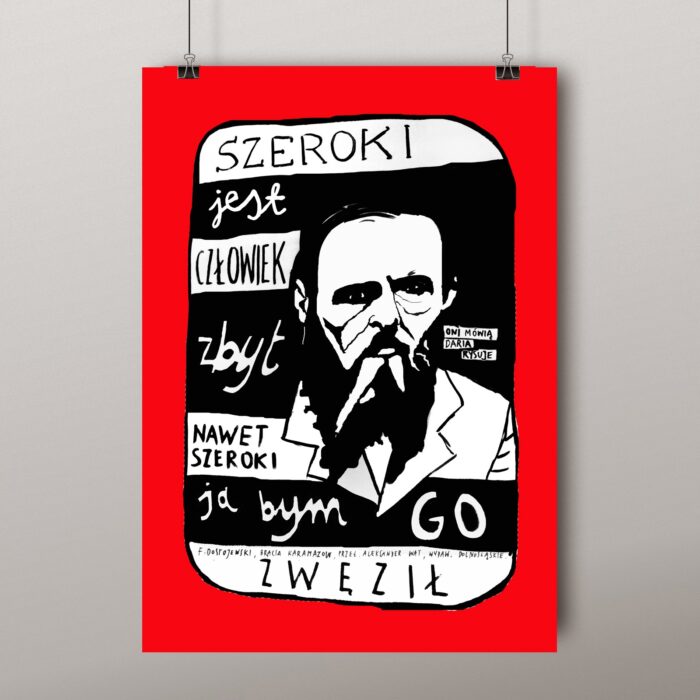 Plakat A3: Dostojewski Szeroki