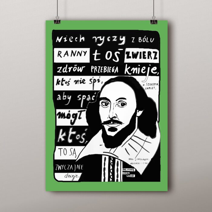 Plakat A3: Szekspir Niech ryczy