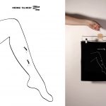 Torba bawełniana czarna: Noga Telimeny