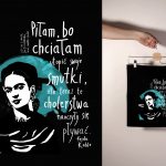 Torba bawełniana czarna: Kahlo