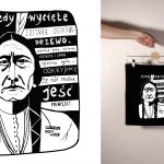 Torba bawełniana czarna: Indianin