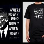 Koszulka z cytatem czarna: Beckett ENG