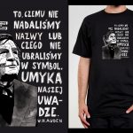 Koszulka z cytatem czarna: PROJEKT