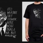 Koszulka z cytatem czarna: PROJEKT