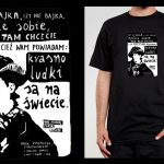 Koszulka z cytatem czarna: PROJEKT