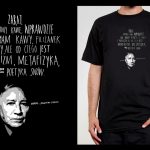 Koszulka z cytatem czarna: PROJEKT