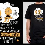 Koszulka z cytatem czarna: PROJEKT ENG