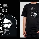 Koszulka z cytatem czarna: PROJEKT