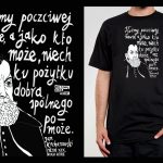 Koszulka z cytatem czarna: PROJEKT