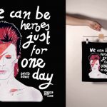 Torba bawełniana czarna: Bowie