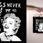 Torba bawełniana czarna: Bowie