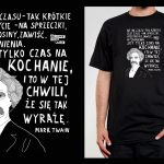 Koszulka z cytatem czarna: PROJEKT