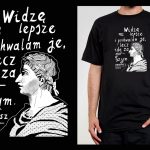 Koszulka z cytatem czarna: PROJEKT