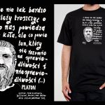 Koszulka z cytatem czarna: PROJEKT