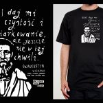 Koszulka z cytatem czarna: PROJEKT