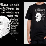 Koszulka z cytatem czarna: Foucault