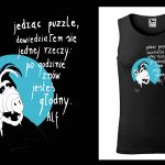 Podkoszulek z cytatem czarny unisex: Alf