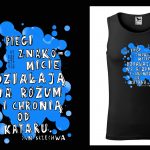 Podkoszulek z cytatem czarny unisex: Alf