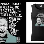 Podkoszulek z cytatem czarny unisex: Alf