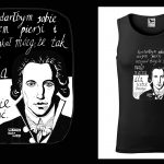 Podkoszulek z cytatem czarny unisex: Alf