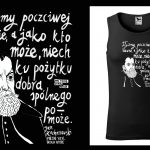 Podkoszulek z cytatem czarny unisex: Alf
