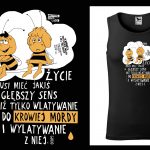 Podkoszulek z cytatem czarny unisex: Alf