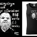 Podkoszulek z cytatem czarny unisex: Alf
