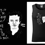 Podkoszulek z cytatem czarny unisex: Alf