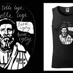 Podkoszulek z cytatem czarny unisex: Alf