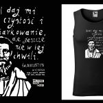 Podkoszulek z cytatem czarny unisex: Alf