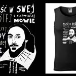 Podkoszulek z cytatem czarny unisex: Alf