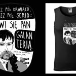 Podkoszulek z cytatem czarny unisex: Alf