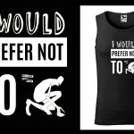 Podkoszulek z cytatem czarny unisex: Alf