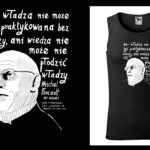 Podkoszulek z cytatem czarny unisex: Foucault