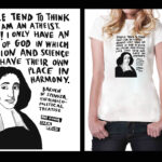 Koszulka z cytatem biała: Spinoza ENG