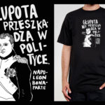 Koszulka z cytatem czarna: Napoleon Bonaparte