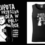 Podkoszulek z cytatem czarny unisex: Napoleon Bonaparte