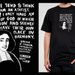 Koszulka z cytatem czarna: Spinoza ENG