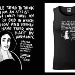 Podkoszulek z cytatem czarny unisex: Spinoza ENG