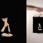 Torba bawełniana czarna: W jeziorze nocą