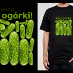 Koszulka z cytatem czarna: Ogórki