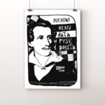 Plakat A2: Słowacki (biały)