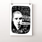 Plakat A2: Bułhakow Miłość (biały)