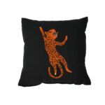 Poduszka czarna: Tygrys