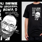 Koszulka z cytatem czarna: Umberto Eco