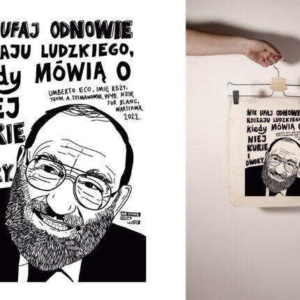 Torba bawełniana jasna: Umberto Eco