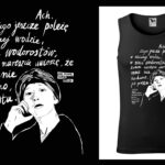 Podkoszulek z cytatem czarny unisex: Pawlikowska-Jasnorzewska