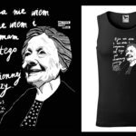 Podkoszulek z cytatem czarny unisex: Szymborska