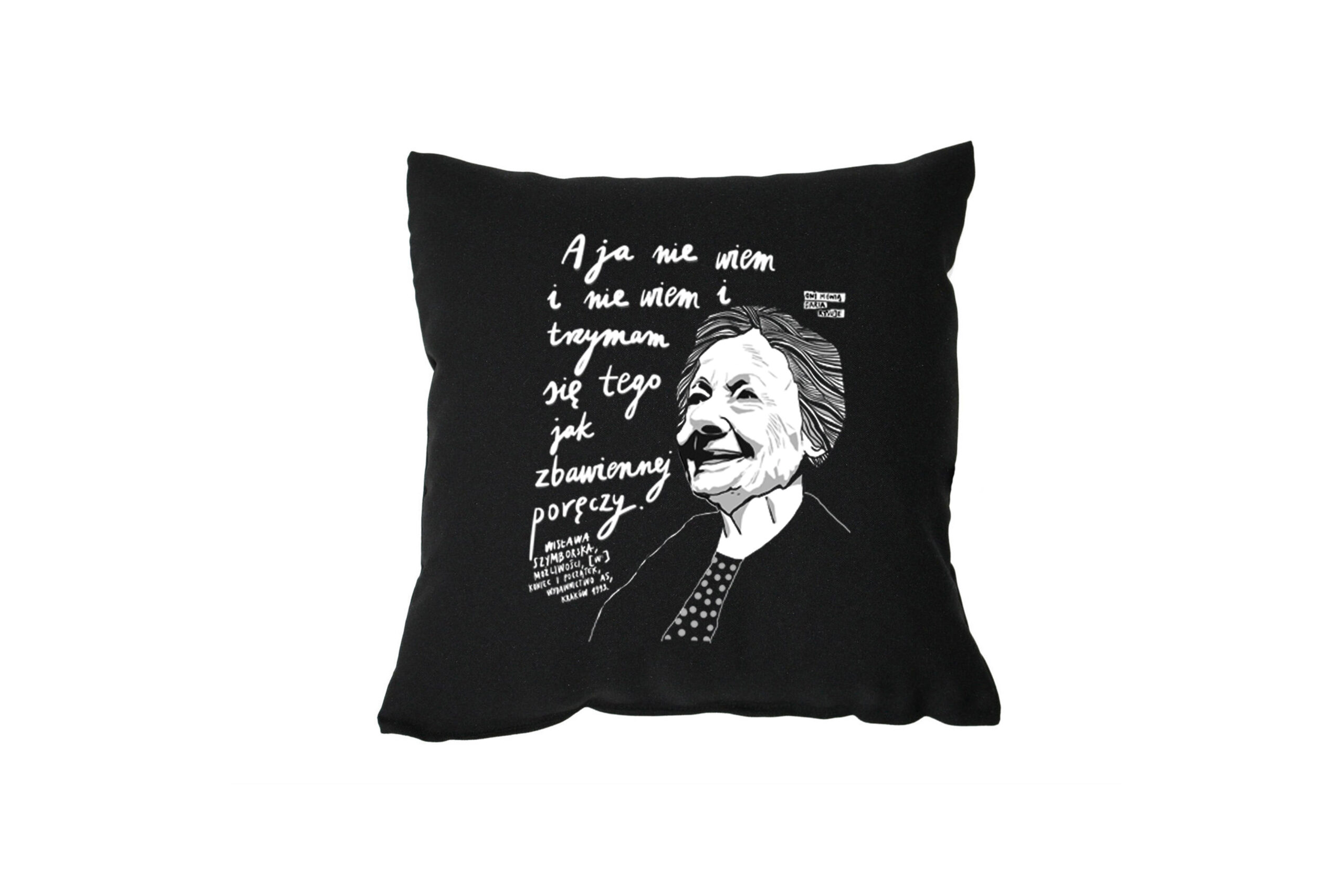 poduszka czarna szymborska porecz Poduszka czarna: Szymborska - obrazek 1